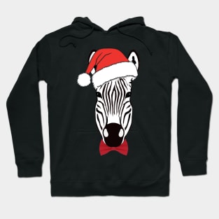 Zebra face christmas hat humor sweater Hoodie